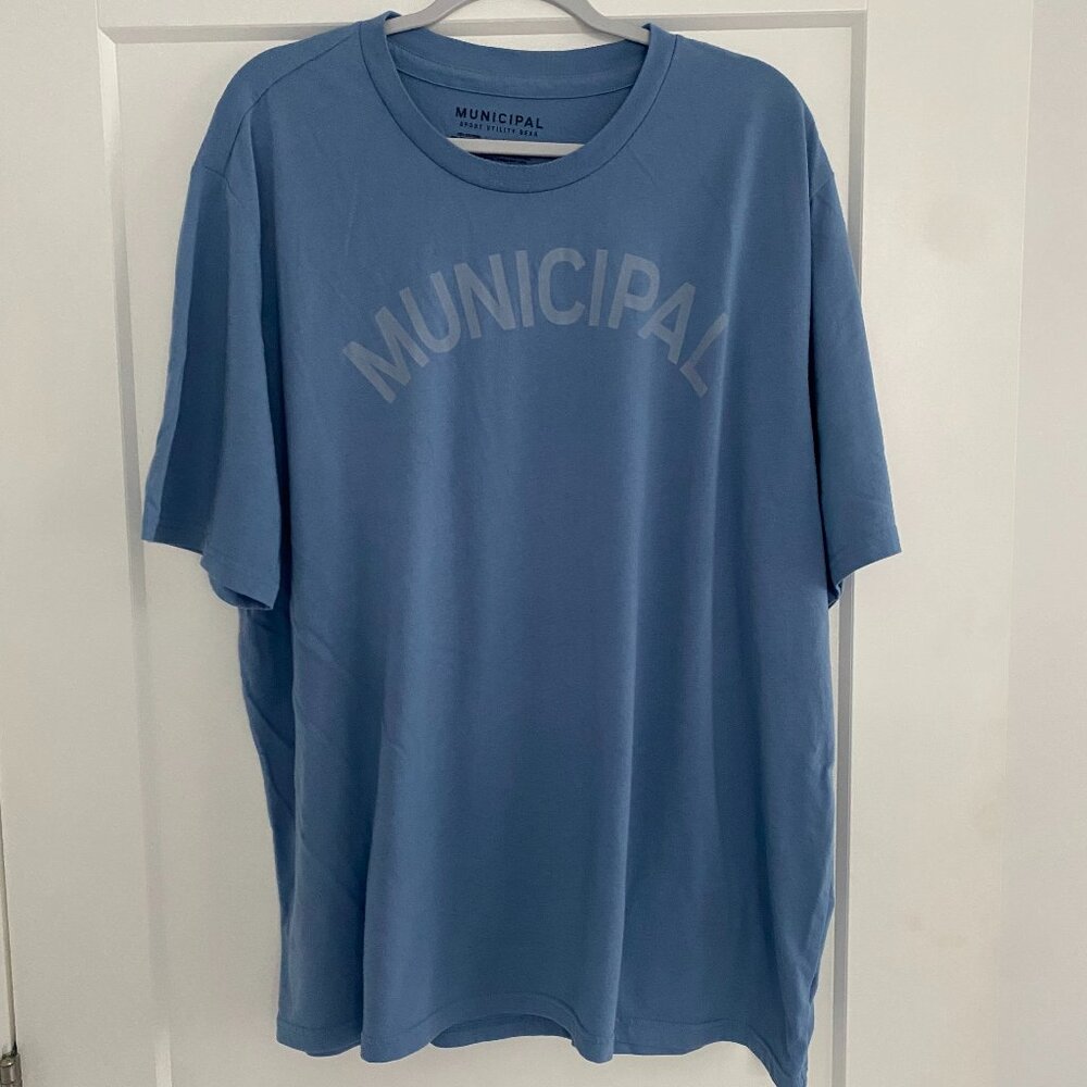 MUNICIPAL Men’s Sport Utility Gear T-Shirt – Blue – Size 3XL